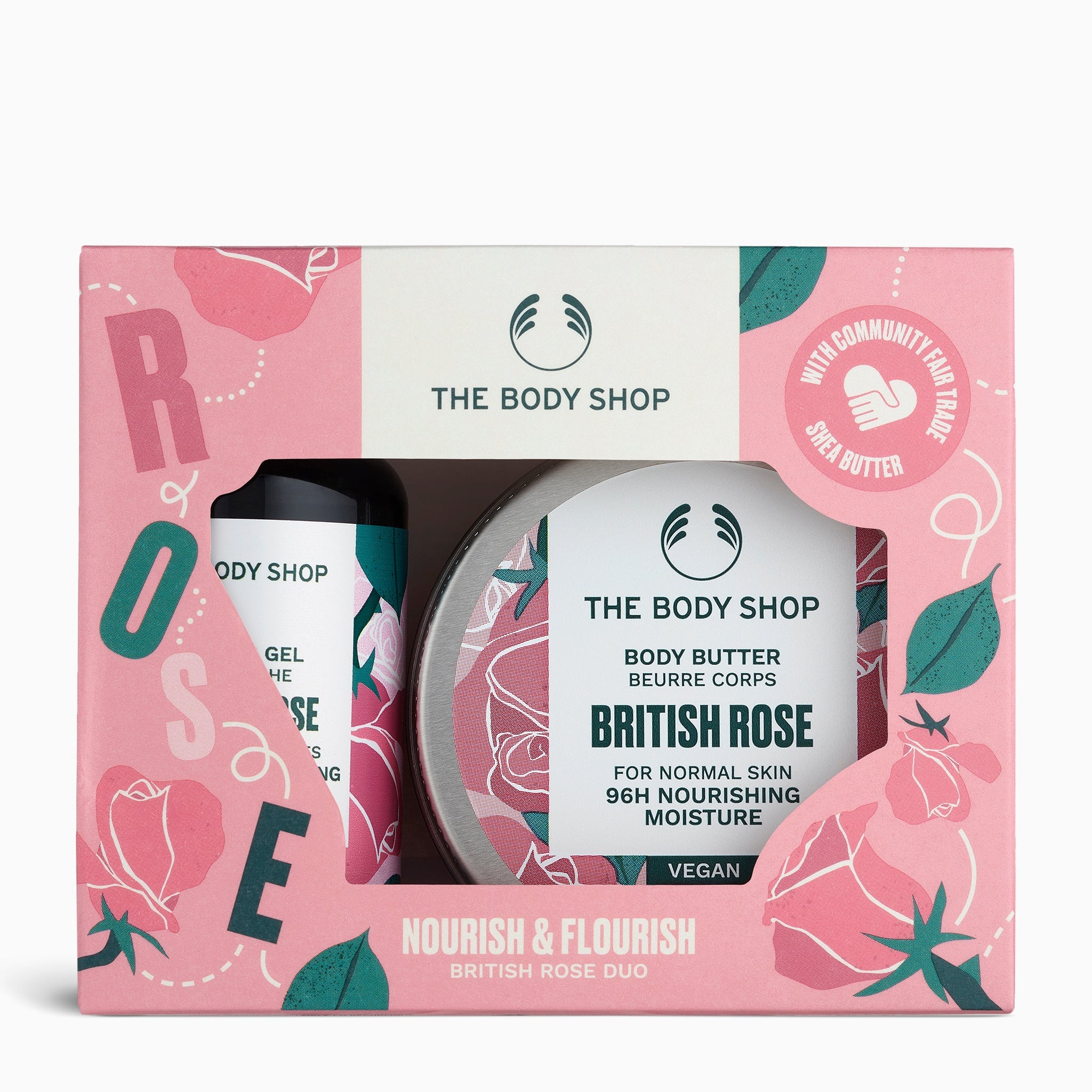 Nourish & Flourish British Rose Duo