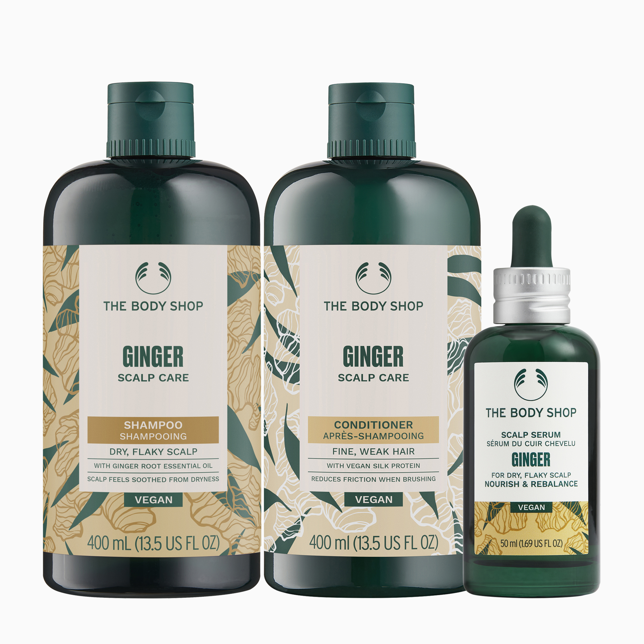 Large Ginger Scalp Care Set