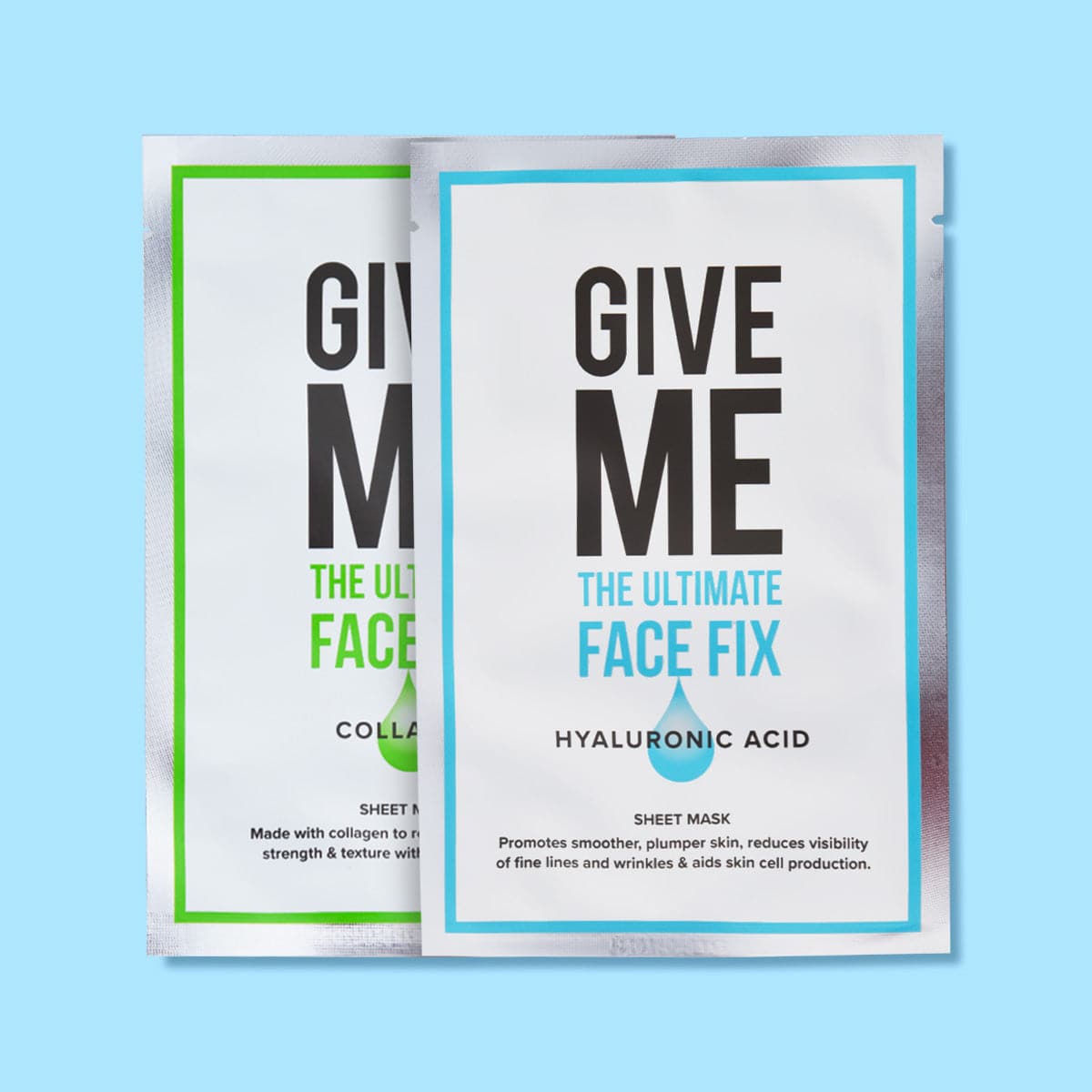 Twin Pack - Hyaluronic Acid & Collagen Sheet Masks