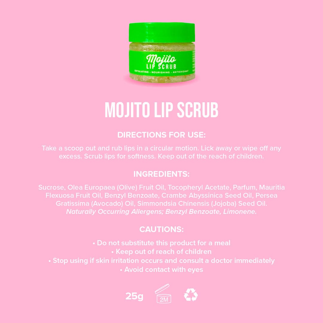 Mojito Sugar Lip Scrub 3 Mojito Sugar Lip Scrub