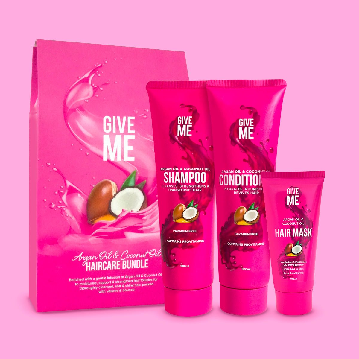 The Haircare Bundle - Argan Oil & Coconut Oil (Worth £23.98)
