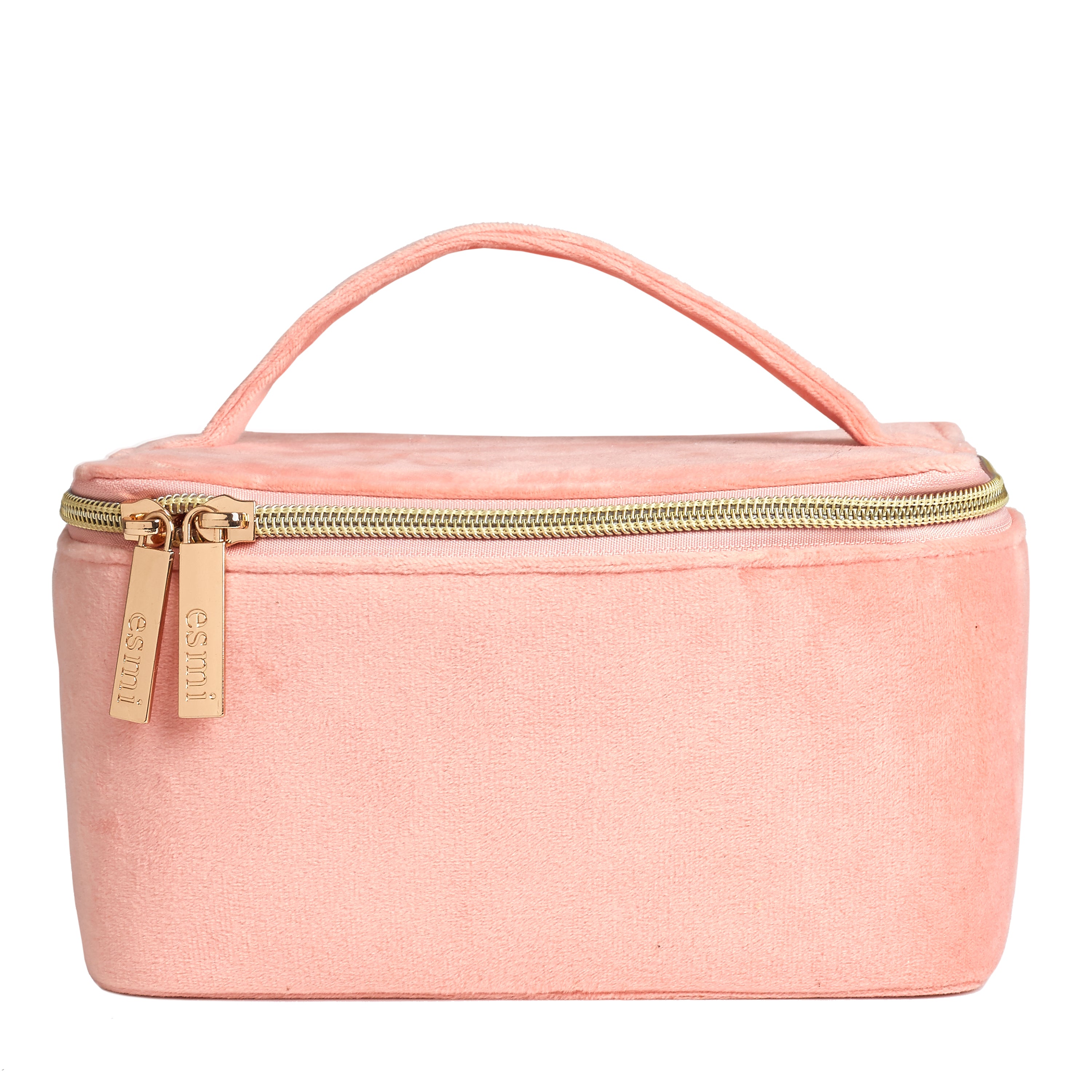 Pink Velvet Vanity Bag