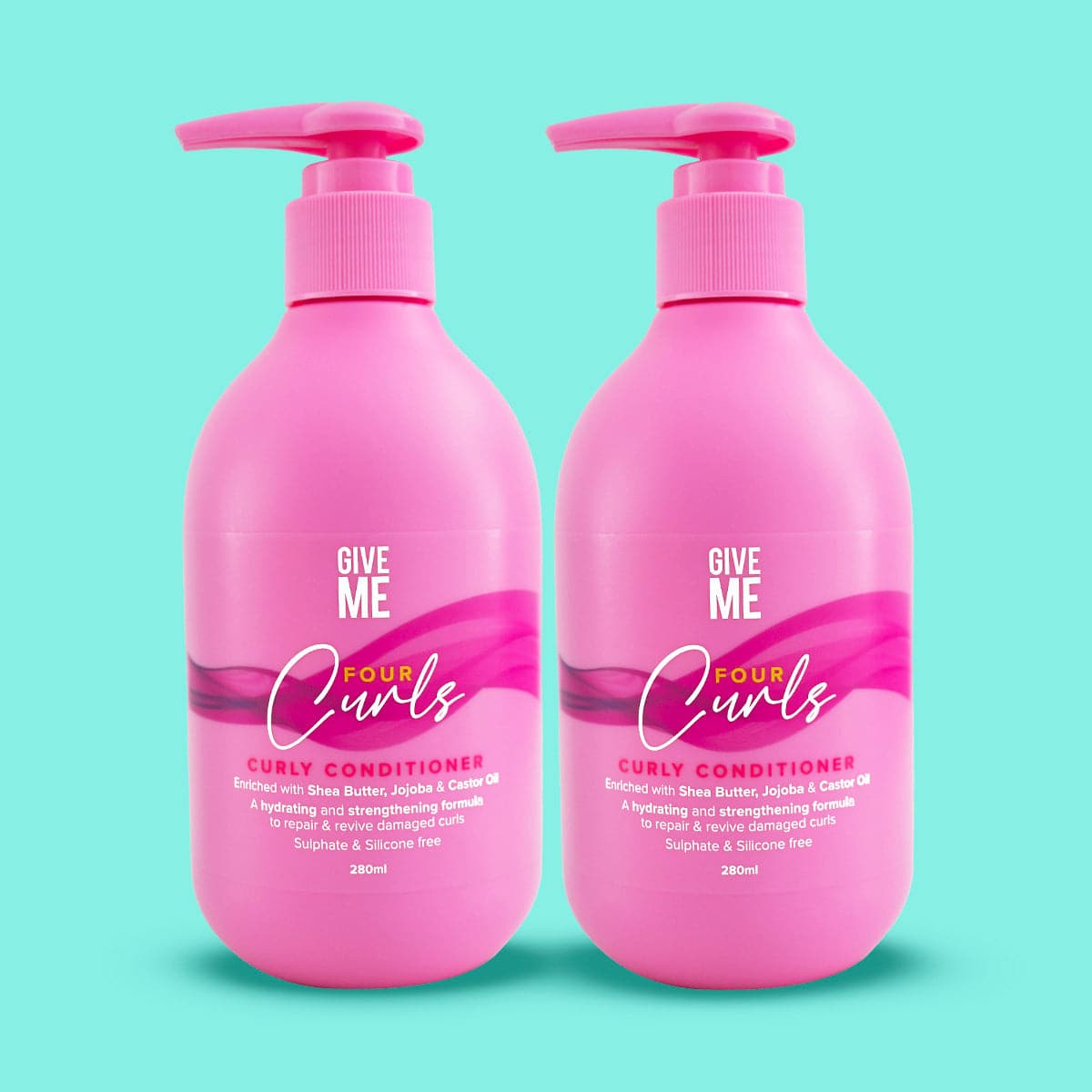 2x Four Curls Moisturising Shea Butter Conditioner (Worth £13.98)