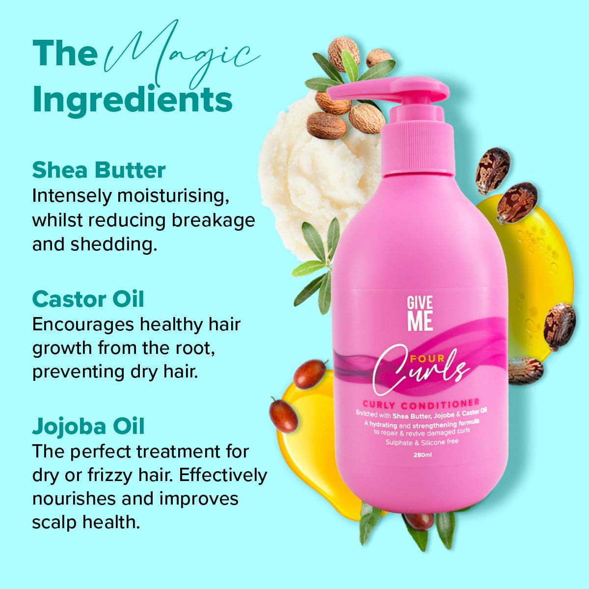 2x Four Curls Moisturising Shea Butter Conditioner (Worth £13.98) 5 2x Four Curls Moisturising Shea Butter Conditioner (Worth £13.98)