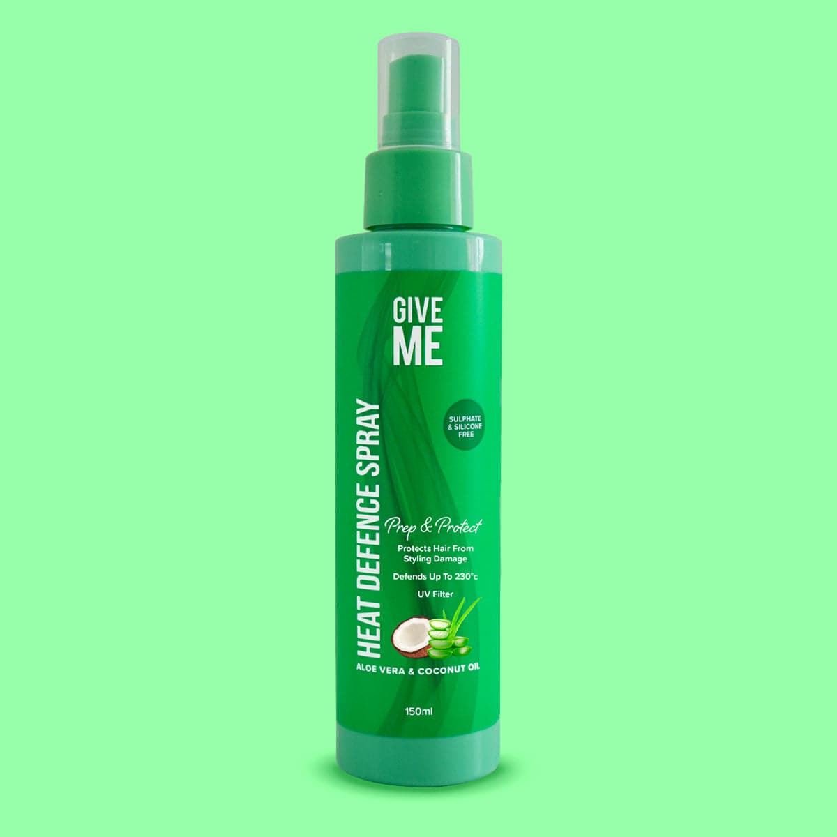 Heat Defence Spray - Aloe Vera & Coconut Oil